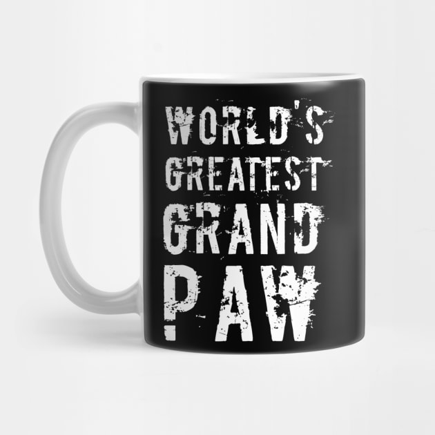 Grandpaw Worlds Greatest Grand Paw Funny Dogs Tee by  Funny .designs123